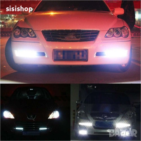 Мощни Дневни LED Светлини за Автомобил DRL – 2x8W (Комплект) 1149, снимка 15 - Аксесоари и консумативи - 55207290