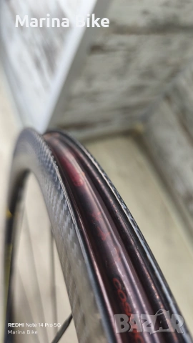 Карбонови шосейни капли Mavic Cosmic Pro Carbon UST 40 Rim |HG, снимка 10 - Части за велосипеди - 55191382