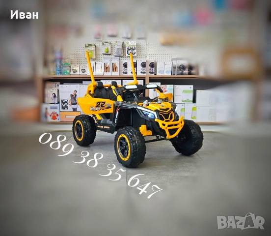 ПРОМОЦИЯ ДО 01.07!НОВО!Акумулаторен джип Kansas с 24V батерия,меки гуми,4x4,USB, снимка 3 - Електрически играчки - 51716443