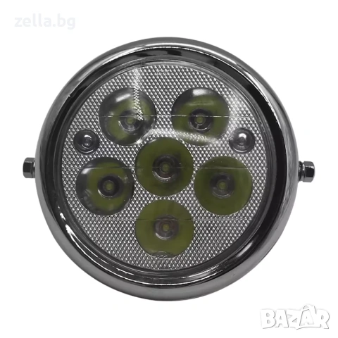 Кръгъл LED фар 5 инча за електрически скутер Citycoco, Harley, мотоциклет и ATV 12V-80V 50000ч 10423, снимка 3 - Нумизматика и бонистика - 54694620