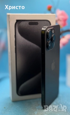 Apple iPhone 15 Pro Max, 256GB, 5G, Black Titanium  , снимка 5 - Apple iPhone - 54386327