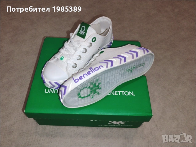 Кецове Benetton. Нови. 32 номер. Цена 12 евро., снимка 3 - Детски гуменки - 54707651