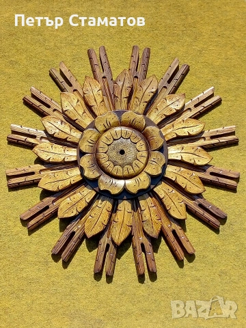 Резбовани слънца, снимка 2 - Декорация за дома - 54636608