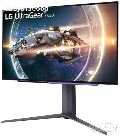 Монитор LG UltraGear OLED 27GR95QE-B 27" QHD 240Hz Gaming Monitor, 2560x1440, снимка 3 - Монитори - 55217316