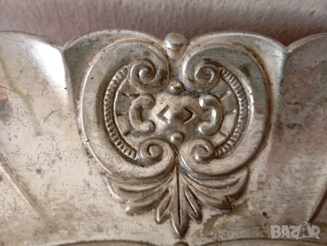 посребрена фруктиера,купа арт деко, снимка 4 - Други ценни предмети - 54252539