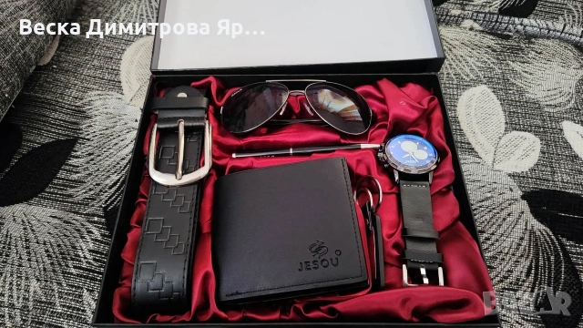 Подарък Бизнес Луксозен фирмен мъжки комплект 6 в 1, снимка 2 - Подаръци за мъже - 54628108