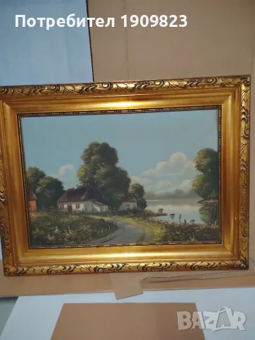 Голяма маслена картина, снимка 3 - Картини - 55698807