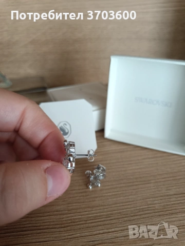 Обеци Swarovski , снимка 4 - Обеци - 53985005