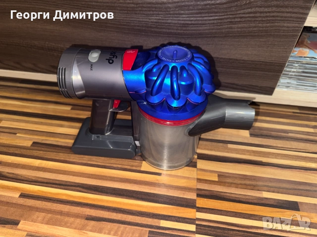 Вертикална прахосмукачка Dyson V7 Motorhead Origin - чисто нова батерия, 350 W 21.6V, 0.54 л Син/Сив, снимка 6 - Прахосмукачки - 54615545