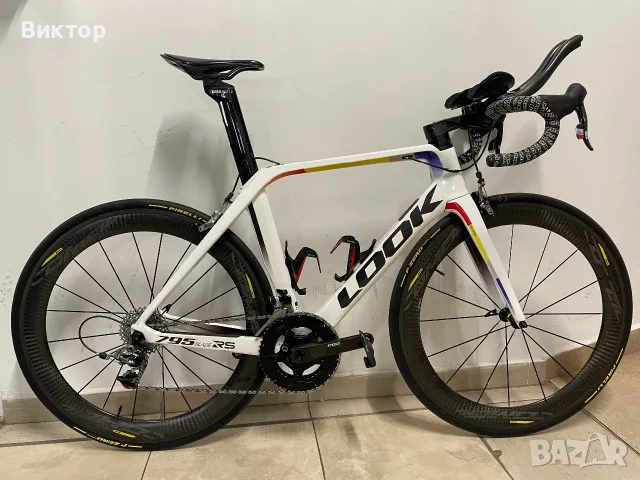 Шосеен велосипед Look 795 Blade RS (Размер S) – Sram Red 2x10 + Quarq + Mavic Comete 60мм