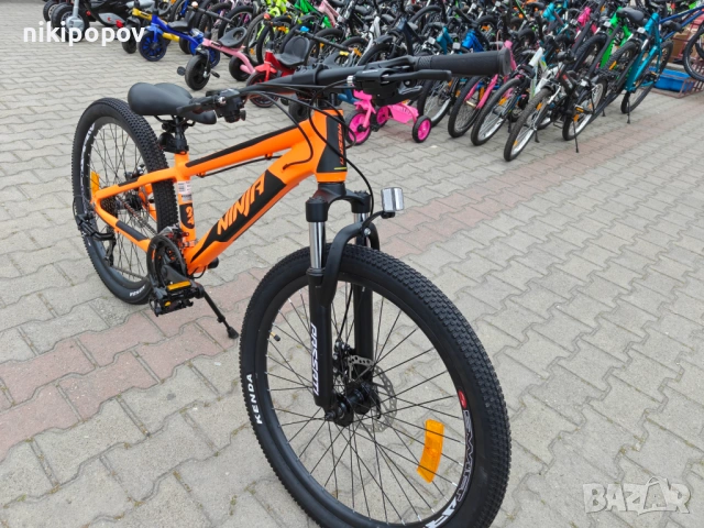 BG Алуминиев велосипед 24" NINJA оранж, снимка 3 - Велосипеди - 54493419