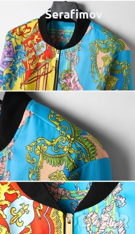 Яке Versace мъжко ветровка, снимка 3 - Якета - 54666266