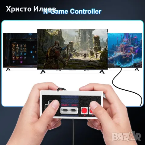Комплект Nintendo NES Контролер Жичен 2броя, снимка 6 - Аксесоари - 55666822