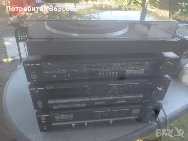 музикална уредба GRUNDIG работеща отлично усилвател тунер дек с касета и грамофон. , снимка 4 - Аудиосистеми - 55522564
