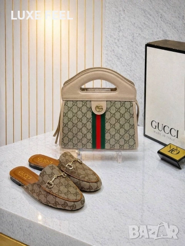 Gucci 🔥Дамски Чехли, снимка 3 - Чехли - 54393405