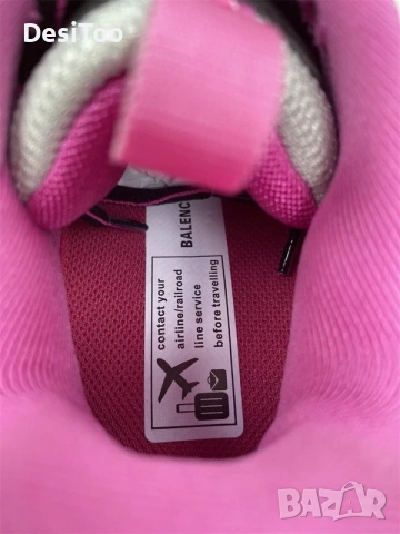 Balenciaga Track Sneaker "White/Black/Pink" , снимка 2 - Маратонки - 54358995