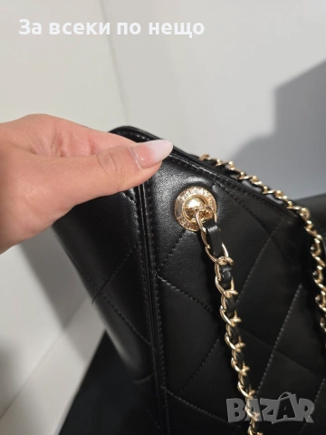 Chanel Hobo 25A Дамска Черна Чанта От Висококачествена Телешка Кожа Код Brand Luxury Fashion33, снимка 2 - Чанти - 54961129