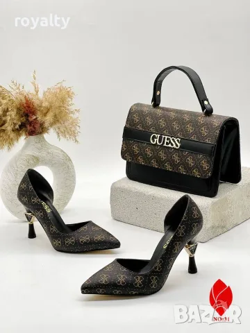 Guess Нови Дамски Обувки на Ток и Чанта Различни Цветове Гес, снимка 6 - Чанти - 55317167