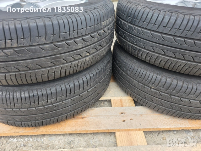 Лети джанти 14ки 4х100 Seat + летни гуми 175/65/14 Bridgestone, снимка 11 - Гуми и джанти - 54511134