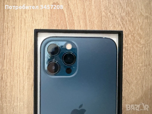 iPhone 12 Pro Max, 128GB – Pacific Blue (Като НОВ!), снимка 4 - Apple iPhone - 54312178