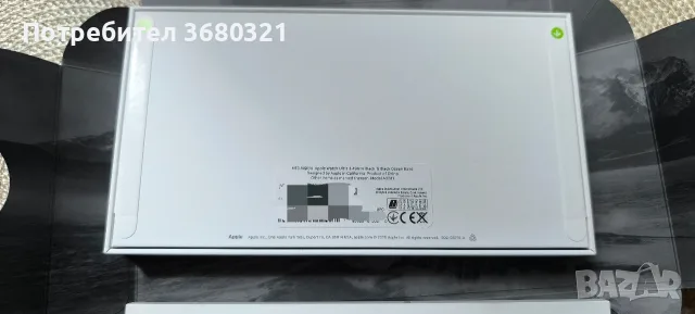 Продавам ЧИСТО НОВ, НЕОТВАРЯН смарт часовник Apple Watch 3 (Black Titanium) 49mm Ti Black Ocean, снимка 4 - Смарт часовници - 55355064