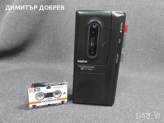 СТАР РЕТРО КАСЕТЕН ДИКТОФОН MICROCASSETTE RECORDER SANYO TRC 500A