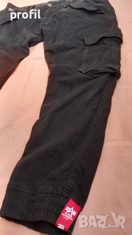Alpha Industries XL/36 карго панталон, снимка 3 - Панталони - 55002181