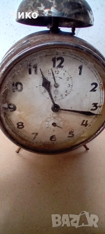 Стар немски здрав будилник "Юхангс", снимка 4 - Антикварни и старинни предмети - 54266406