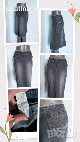 Три броя / Маркова дънкова пола "MNG / Mango", "Camaieu" и "Denim & Co" / XS / M , снимка 14 - Поли - 54792137