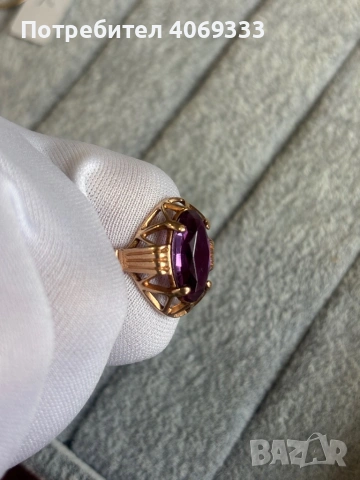 4.7 гр Уникат Руски златен пръстен 14к, снимка 4 - Пръстени - 54175529