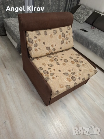 Продавам разтегателен фотьол, снимка 2 - Дивани и мека мебел - 54207678