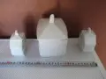 Лот от 3 бр. порцеланови кутии за канела , чай и даф.лист, снимка 2