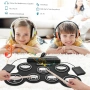 Цифров комплект електронни барабани, USB ръчен, силиконов барабанен комплект, компактен размер, снимка 4