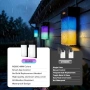Нови 2 броя лампа LED външно осветление RGBIC 1500LM Alexa WiFi IP65, снимка 7