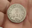 2 леи 1873 година Румъния , снимка 2