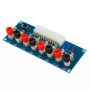 Адаптерна платка за ATX захранване 12V, 5V, 3.3V – с 5A предпазители, LED индикатор и ON/OFF 10395, снимка 9