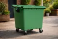 Пластмасов контейнер за смет тип ”Ракла” 1100 л - здрав HDPE материал, 4 колела, снимка 1