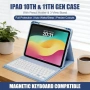 Нов Калъф за iPad A16 11 2025 / 10 10.9 2022 със слот за Pencil син защитен кейс таблет Айпад, снимка 7