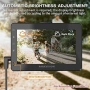 PARKVISION Велосипедна камера за задно виждане с капак за прах, 4.3'' HD 1080P монитор , снимка 3