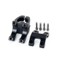 Къса лапа за кормило WAKE 31.8mm, Алуминий 6061, 45mm, 131g – Черна, за MTB, трекинг и градски 10269, снимка 5