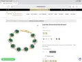 Елегантна гривна Swarovski Crystal Frost Couture Lady Kate, 925 Silver, нова, изумруденозелен цвят
, снимка 4