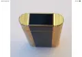Запалка Zippo Contempo употребявана черно-златна от 80-те, снимка 3