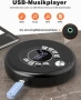 Преносим CD плейър Greadio CD37 със слушалки и вградени високоговорители, Anti-Skip/Shockproof, снимка 8