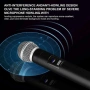 Комплект от 2 Безжични Динамични Микрофона 1TECH, Презареждаеми, с LED Дисплей и Plug & Play, снимка 9