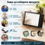 Увеличителна голяма ръчна лупа A4 за цяла страница правоъгълна за четене на книги вестници 5Х, снимка 5