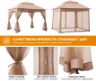 Луксозна градинска шатра със завеси 335х335см или 300х300см, снимка 4