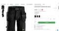 Snickers 6904 FLEXI Work Stretch Shorts размер 52 / L еластични къси работни панталони W4-755, снимка 2