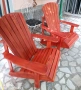 Adirondack градински шезлонг - махагон, снимка 5