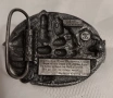 Винтидж американска катарама за колан Bergamot Brass Works 1983 , снимка 3