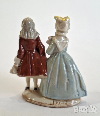 Порцеланова фигурка на дама и кавалер - Schlegelmilch, снимка 3 - Статуетки - 53998361